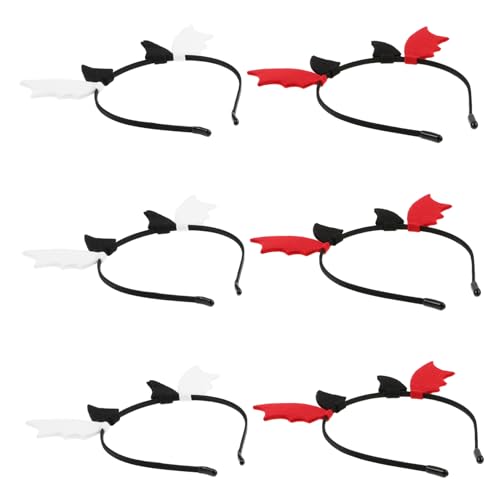Supvox 6 Stück Teiliges Halloween Bat Wing Haarband Verwandeln Sie Sich mit Diesem Auffälligen Kostümzubehör von Halloween Partys für Erwachsene und Wiederverwendbar und Vielseitig von Supvox