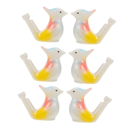 Supvox 6 Stück Teiliges Keramik Vogelpfeifen Bunte Lustige Trillerpfeifen Partygeschenke Montessori Geeignet Ab Monate mit Naturgetreuem Vogelklang Zufällige Farbe Zufällige Farbe von Supvox