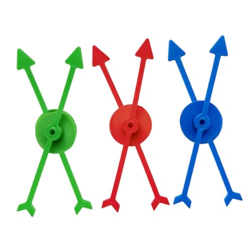 Supvox 6 Stück Teiliges Kunststoff Spielpfeile DIY Spielzeiger Drehbar Ersatzteile für Brettspiele Lernspiele Party Zubehör von Supvox