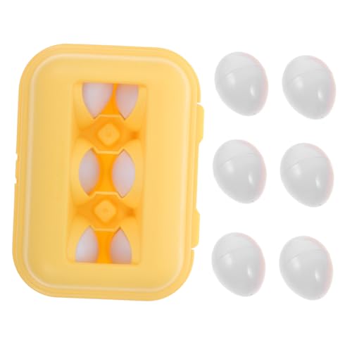 Supvox 6 Stück Teiliges Lernspielzeug Eier in Form und Farbe Pädagogische Matching Eggs für Kleinkinder Fördert Feinmotorik Hand Auge Koordination Farberkennung und von Supvox