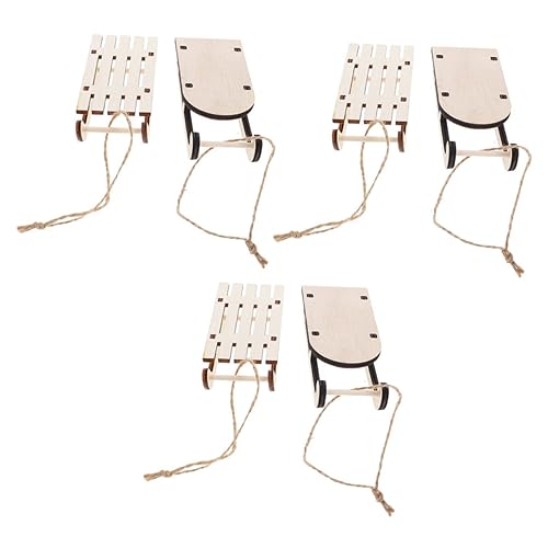 Supvox 6 Stück Teiliges Mini Holzschlitten Deko Unbemalt Weihnachtsdeko Tisch Ornament DIY Bastelset für Weihnachtsfeier und Home Desktop Verschönerung Supvox 6 Stück Teiliges Mini Holzschlitten Deko Unbemalt Weihnachtsdeko Tisch Ornament DIY Bastelset für Weihnachtsfeier und Home Desktop Verschönerung von Supvox