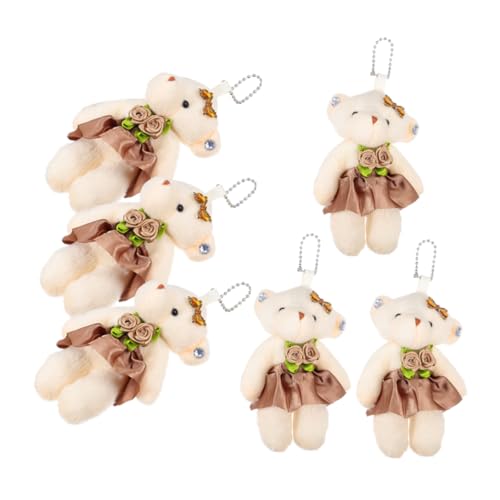 Supvox 6 Stück Teiliges Mini Plüschbären Schlüsselanhänger Anhänger Weiche Kleine Kuscheltier Figuren Vielseitig für DIY Taschen Rucksäcke Handtaschen für Geburtstage und Hochzeiten Supvox 6 Stück Teiliges Mini Plüschbären Schlüsselanhänger Anhänger Weiche Kleine Kuscheltier Figuren Vielseitig für DIY Taschen Rucksäcke Handtaschen für Geburtstage und Hochzeiten von Supvox