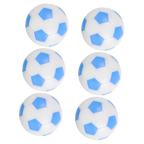 Supvox 6 Stück Teiliges Mini Tischfußball Bälle aus Strapazierfähigem Kunststoff Ersatz fußbälle für Indoor Tischkicker Farblich Sortiert und Weiß für Familien Freizeitspiele von Supvox