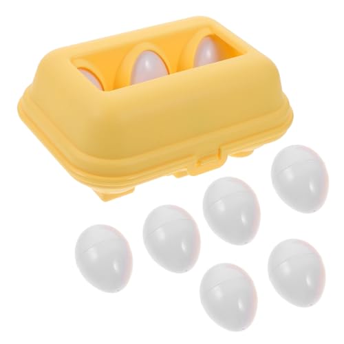 Supvox 6 Stück Teiliges Montessori für Kleinkinder Farbenfrohe Passende Eier Kognitiven Entwicklung Motorik und Farben Sowie Formenerkennung von Supvox