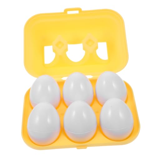 Supvox 6 Stück Teiliges Pädagogisches Eierform Lernspielzeug zur Form und Farberkennung für Fördert Kognitive Fähigkeiten und Motorik Supvox 6 Stück Teiliges Pädagogisches Eierform Lernspielzeug zur Form und Farberkennung für Fördert Kognitive Fähigkeiten und Motorik von Supvox