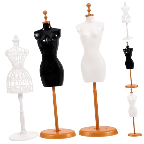 Supvox 6 Stück Teiliges Puppenkleiderständer aus Stabilem Kunststoff Verschiedene Weiße Schwarze und Filigrane Figuren für Puppenkleidung und Mini Mode Sicher und Vielseitig für Supvox 6 Stück Teiliges Puppenkleiderständer aus Stabilem Kunststoff Verschiedene Weiße Schwarze und Filigrane Figuren für Puppenkleidung und Mini Mode Sicher und Vielseitig für von Supvox