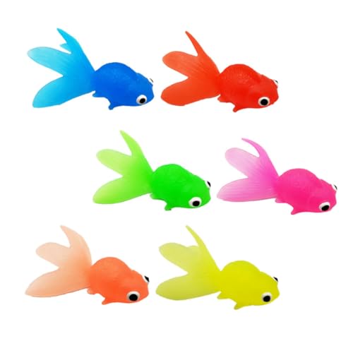Supvox 6 Stück Teiliges Realistische Fisch Spielzeuge aus Halbtransparentem Weichem Material Bunte Aquarium Dekoration für Detailgetreue Nachbildung als und Sammelobjekt Supvox 6 Stück Teiliges Realistische Fisch Spielzeuge aus Halbtransparentem Weichem Material Bunte Aquarium Dekoration für Detailgetreue Nachbildung als und Sammelobjekt von Supvox