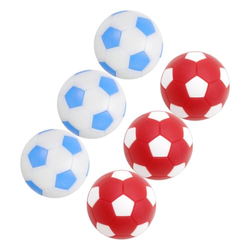 Supvox 6 Stück Teiliges Tischfußball Ersatzball Mini Kickerbälle aus Stabilem Kunststoff mit Matter Oberfläche für Besseren Grip und Langlebiges Spiel Passend für Standard Tischkicker von Supvox