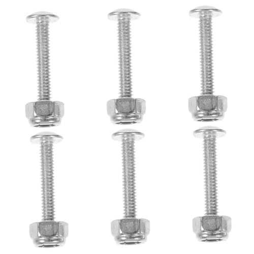 Supvox 6 Stück Teiliges Tischfußball Schrauben und Muttern Silberfarben Kompatibilität für Kickertisch Spieler Langlebig mit Glatter Oberfläche für Einfache Ersatzteile für Tischkicker Supvox 6 Stück Teiliges Tischfußball Schrauben und Muttern Silberfarben Kompatibilität für Kickertisch Spieler Langlebig mit Glatter Oberfläche für Einfache Ersatzteile für Tischkicker von Supvox