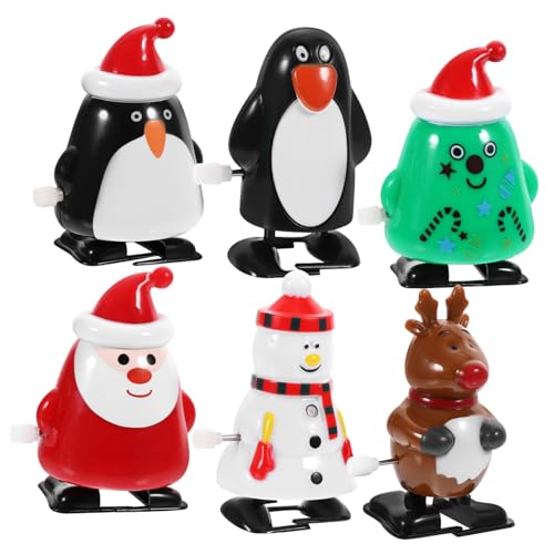 Supvox 6 Stück Teiliges Weihnachts Aufziehspielzeug mit Bunte Weihnachtsmann Figuren Batteriefrei Glatte Oberfläche Lustiges Festival für Weihnachtsfeier und Geschenkideen Supvox 6 Stück Teiliges Weihnachts Aufziehspielzeug mit Bunte Weihnachtsmann Figuren Batteriefrei Glatte Oberfläche Lustiges Festival für Weihnachtsfeier und Geschenkideen von Supvox