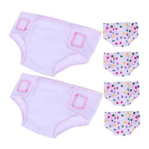Supvox 6 Stück Teiliges Wiederverwendbare Verstellbare Puppenwindeln für Babypuppen Nachhaltige Puppenunterwäsche aus Waschbarem Material Vielseitiges Zubehör für Puppen Spiel und Supvox 6 Stück Teiliges Wiederverwendbare Verstellbare Puppenwindeln für Babypuppen Nachhaltige Puppenunterwäsche aus Waschbarem Material Vielseitiges Zubehör für Puppen Spiel und von Supvox
