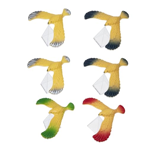 Supvox 6 Stück Teiliges Windbetriebenes Vogelform Tragbar Verschleißfest Kleines Mechanisches Uhrwerkspielzeug für Koordination und Fantasie von Supvox