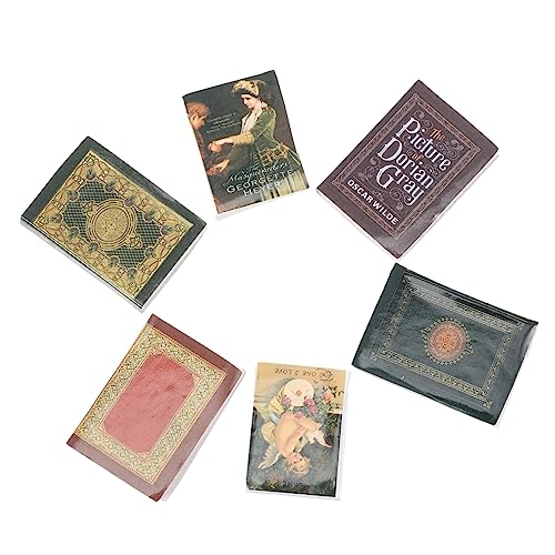 Supvox 6 Stücke Miniatur Vintage Bücher Retro Buch Für Spielen Bildung Dekorative Mini Ornament Supvox 6 Stücke Miniatur Vintage Bücher Retro Buch Für Spielen Bildung Dekorative Mini Ornament von Supvox