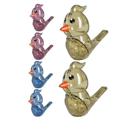 Supvox 6 Stück Wasservogelpfeifenspielzeug für Vogel Geburtstagsgeschenk Musikspielzeug bunt Farbige Spielzeuge Vogelpfeifen für Party Zugpfeife Plastik von Supvox