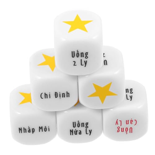 Supvox 6 Stück Wein würfel klein Riese Rot Party große Würfel für Bar Spielwürfel Würfel Trinken Lustige Trinkspiele Unterhaltungswürfel Brettspiele Trinken Acryl Supvox 6 Stück Wein würfel klein Riese Rot Party große Würfel für Bar Spielwürfel Würfel Trinken Lustige Trinkspiele Unterhaltungswürfel Brettspiele Trinken Acryl von Supvox
