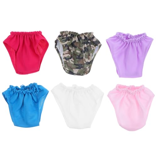 Supvox 6 Stück Wiederverwendbare und Waschbare Unterhosen für Babypuppen Kreative Bekleidungsaccessoires für Fantasievolles Geeignet für Puppenhäuser und Rollenspiele Supvox 6 Stück Wiederverwendbare und Waschbare Unterhosen für Babypuppen Kreative Bekleidungsaccessoires für Fantasievolles Geeignet für Puppenhäuser und Rollenspiele von Supvox