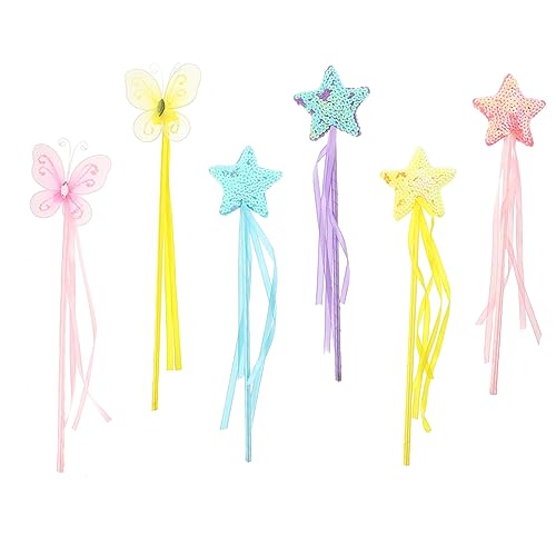 Supvox 6 Stück Zauberstab glänzendes Feenrutenspielzeug Feenstöcke Feenstäbe für Mädchen Kinderspielzeug Feenstab Party-Cosplay-Fee-Zauberstäbe tragbare Feenstäbe Feenstock Schleife Supvox 6 Stück Zauberstab glänzendes Feenrutenspielzeug Feenstöcke Feenstäbe für Mädchen Kinderspielzeug Feenstab Party-Cosplay-Fee-Zauberstäbe tragbare Feenstäbe Feenstock Schleife von Supvox