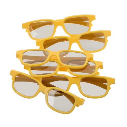 Supvox 6 Stücke 3D Brille Kino Brille Film Brille Betrachtung Brille Videospiel Brille Orange Kunststoff Supvox 6 Stücke 3D Brille Kino Brille Film Brille Betrachtung Brille Videospiel Brille Orange Kunststoff von Supvox