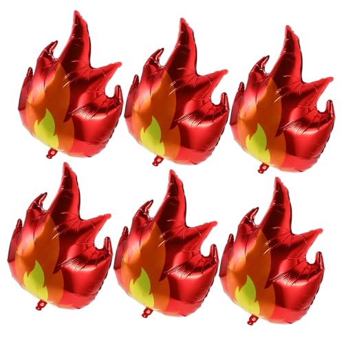 Supvox 6 Teiliges Flammenballon Set Party Dekoration Farbfolie Flammenballon Luftballons Zahlen Themenform Für Geburtstag Form Heißluftballon Und Kit Flammen LED Supvox 6 Teiliges Flammenballon Set Party Dekoration Farbfolie Flammenballon Luftballons Zahlen Themenform Für Geburtstag Form Heißluftballon Und Kit Flammen LED von Supvox