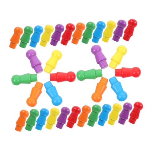 Supvox 60 Stück Checker Token Bunt Schach Holz Supvox 60 Stück Checker Token Bunt Schach Holz von Supvox