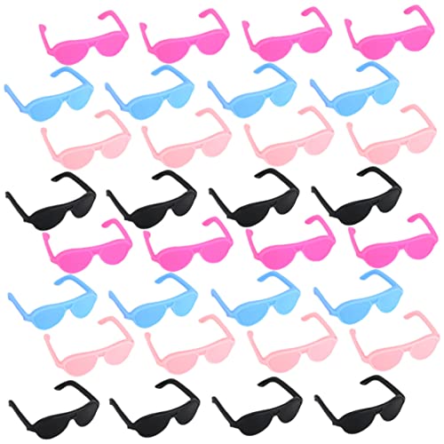 Supvox 60 Stück Puppe Mini-Brille Puppenbrille Mini Bastelbrille Für Puppen Puppenzubehör Mini-puppenhauszubehör Puppenbrillen Mini-puppenbrille Zum Basteln Plastik von Supvox