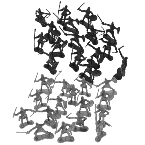 Supvox 60 Stück Teiliges Set Mini Soldaten Figuren aus Kunststoff Mittelalterliche Ritter und Römische Soldaten in Schwarz Silber Detailreiche Miniature Actionfiguren für Jungen und Supvox 60 Stück Teiliges Set Mini Soldaten Figuren aus Kunststoff Mittelalterliche Ritter und Römische Soldaten in Schwarz Silber Detailreiche Miniature Actionfiguren für Jungen und von Supvox