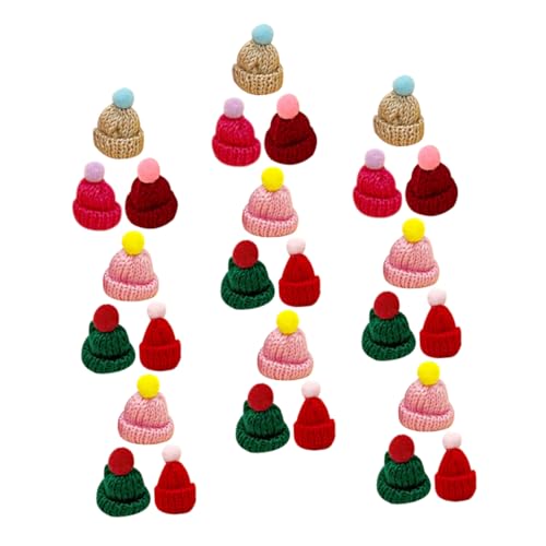 Supvox 60Stücke Mini Strickmützen DIY Weihnachtsmützen Aus Wollgarn Für Puppenhaus Bastelprojekte Wiederverwendbare Mini Hüte Für Kreative Dekorationen Und Supvox 60Stücke Mini Strickmützen DIY Weihnachtsmützen Aus Wollgarn Für Puppenhaus Bastelprojekte Wiederverwendbare Mini Hüte Für Kreative Dekorationen Und von Supvox