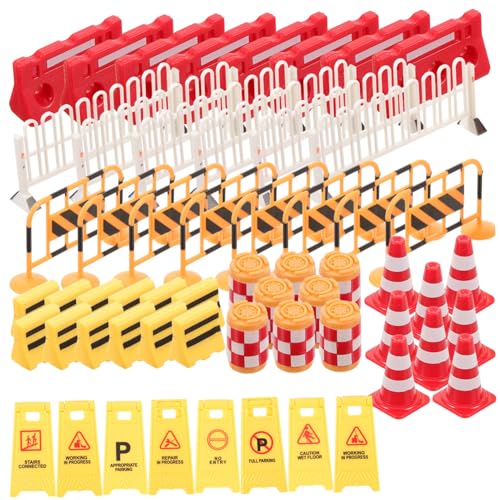Supvox 62 Stück Teiliges Verkehrsabsperrungs spielset Miniatur verkehrsschildern und Straßensperren Lehrreiches Verkehrsschild Lernen im Straßenverkehr Supvox 62 Stück Teiliges Verkehrsabsperrungs spielset Miniatur verkehrsschildern und Straßensperren Lehrreiches Verkehrsschild Lernen im Straßenverkehr von Supvox