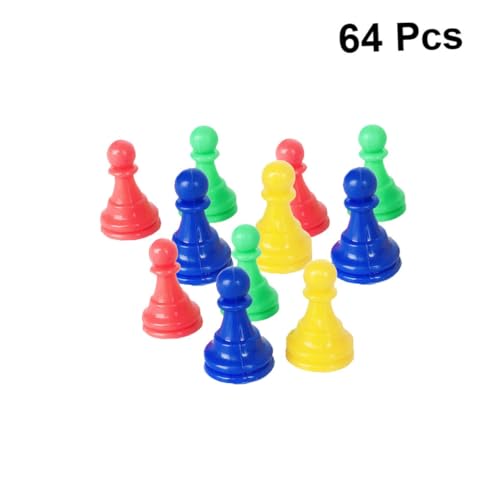 Supvox 64 Stück 8 Plastikschachstücke Schachbrett Zubehör für Brettspiele Ersatz Schachfigur Supvox 64 Stück 8 Plastikschachstücke Schachbrett Zubehör für Brettspiele Ersatz Schachfigur von Supvox