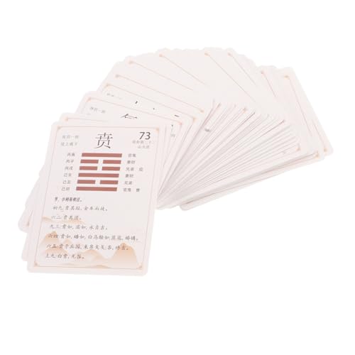 Supvox 64Er-Packung Ich Ching Gua Pai brsaa Cion chinesische Haushaltsgeräte chinesischer Charme Messingkion Ich Liebe das Buch der Veränderungen Gartenmünzen chinesische Geräte Papier von Supvox