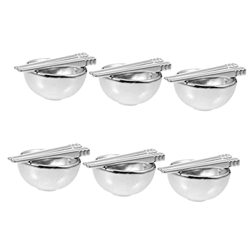 Supvox 6Sätze Geschirrset Mit Schüsseln Und Essstäbchen Teiliges Puppenhaus Zubehör Für DIY Mini Realistische Dekoration Für Sicher Und Langlebig Supvox 6Sätze Geschirrset Mit Schüsseln Und Essstäbchen Teiliges Puppenhaus Zubehör Für DIY Mini Realistische Dekoration Für Sicher Und Langlebig von Supvox
