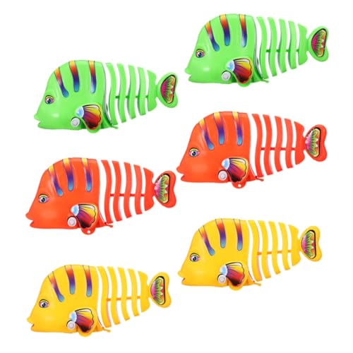 Supvox 6Stücke Cartoon Fisch Wasserspielzeug mit Kunststoff Wind Up für Robustes Badespielzeug Gemischten Farben für Badewanne und Pool Supvox 6Stücke Cartoon Fisch Wasserspielzeug mit Kunststoff Wind Up für Robustes Badespielzeug Gemischten Farben für Badewanne und Pool von Supvox