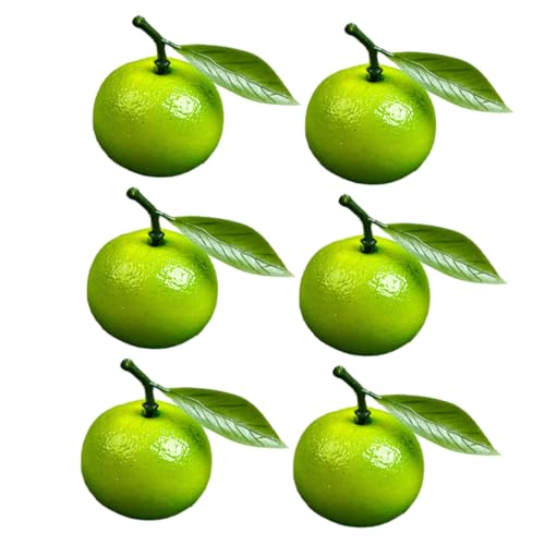 Supvox 6 Stücke Lebendige Künstliche Orangen Gefälschte Obst Für Decor Fotografie Requisiten Lebensechte Orangen Ornament von Supvox