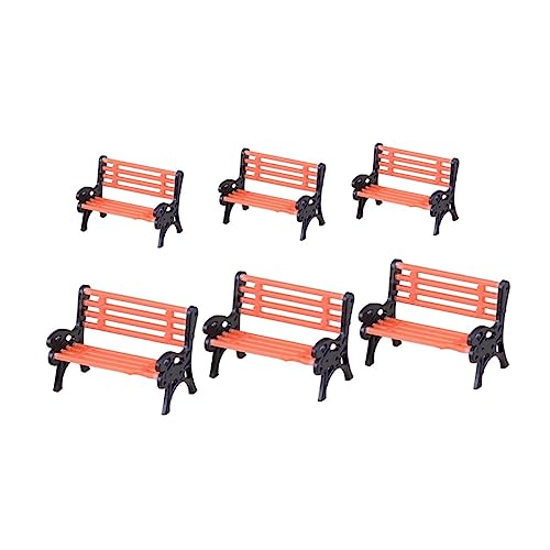 Supvox 6Stücke Miniaturparkbänke Aus Kreative Ornamente Für Miniaturgärten Puppenhäuser Und Foto Requisiten Für Deko Mit Pflanzen Und Miniaturbäumen von Supvox