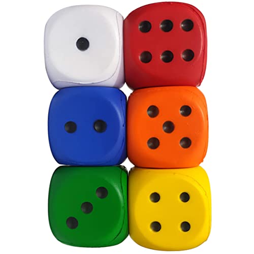 Supvox 6Stücke Spielschaumwürfel für Stressabbau Lustiges Würfelspielzeug für Partys Deko und Spielspaß für Erwachsene und Geburtstagsfeiern und Feiertage Supvox 6Stücke Spielschaumwürfel für Stressabbau Lustiges Würfelspielzeug für Partys Deko und Spielspaß für Erwachsene und Geburtstagsfeiern und Feiertage von Supvox