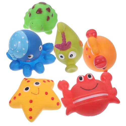 Supvox 6Stücke Teiliges Badespielzeug Für Wasserspielzeug Mit Meeresmotiven Schwimmendes Badewannenspielzeug Für Unvergessliche Badeerlebnisse Sicher Für Junge Mädchen Supvox 6Stücke Teiliges Badespielzeug Für Wasserspielzeug Mit Meeresmotiven Schwimmendes Badewannenspielzeug Für Unvergessliche Badeerlebnisse Sicher Für Junge Mädchen von Supvox