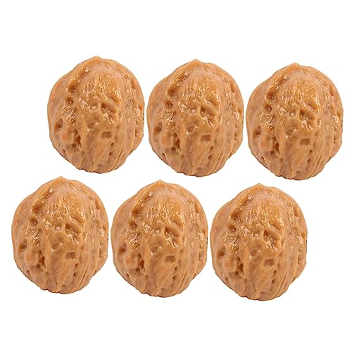 Supvox 6Stücke Teiliges Dekorationen Faux Nuss Modelle Künstliche Walnüsse Lernspielzeug für Vielseitig Einsetzbar Restaurants Cafés Fotostudios und Spielzimmern Supvox 6Stücke Teiliges Dekorationen Faux Nuss Modelle Künstliche Walnüsse Lernspielzeug für Vielseitig Einsetzbar Restaurants Cafés Fotostudios und Spielzimmern von Supvox