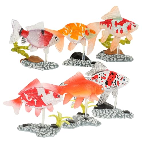Supvox 6Stücke Teiliges Dekorative Goldfischfiguren Realistische Goldfischspielzeuge Für Kinderzimmer Dekoration Und Lernspielzeug Supvox 6Stücke Teiliges Dekorative Goldfischfiguren Realistische Goldfischspielzeuge Für Kinderzimmer Dekoration Und Lernspielzeug von Supvox