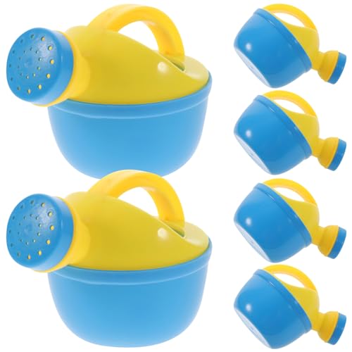 Supvox 6Stücke Teiliges Gießkanne aus Kunststoff Sicheres Duschspielzeug für Babybäder Zufälligen Farben für Drinnen und Draußen Fördert Kreatives von Supvox