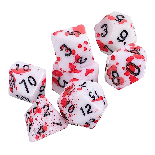 Supvox 7 Stück Laufen Gruppenwürfelsatz realistische Blutwürfel Spielrequisiten Würfel für Rollenspiele lustige Würfelspiel-Requisiten Partyzubehör Acryl rot Supvox 7 Stück Laufen Gruppenwürfelsatz realistische Blutwürfel Spielrequisiten Würfel für Rollenspiele lustige Würfelspiel-Requisiten Partyzubehör Acryl rot von Supvox