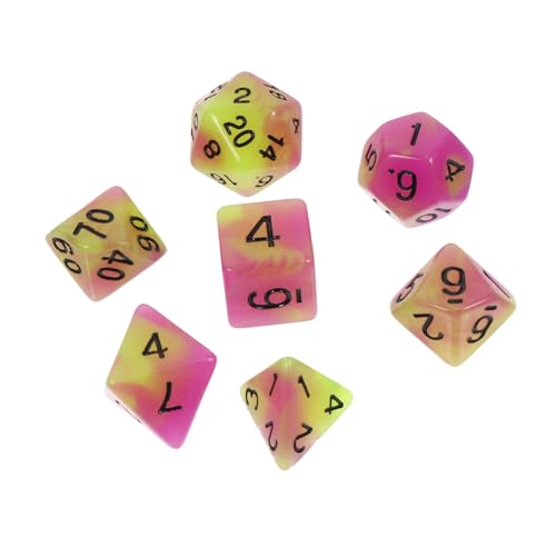 Supvox 7 Stück Spiel Requisiten Würfel mehrseitige Spielwürfel Requisiten für Brettspiele lustige Würfelspiel-Requisiten Würfel für Rollenspiele Partywürfel Harz Green Supvox 7 Stück Spiel Requisiten Würfel mehrseitige Spielwürfel Requisiten für Brettspiele lustige Würfelspiel-Requisiten Würfel für Rollenspiele Partywürfel Harz Green von Supvox