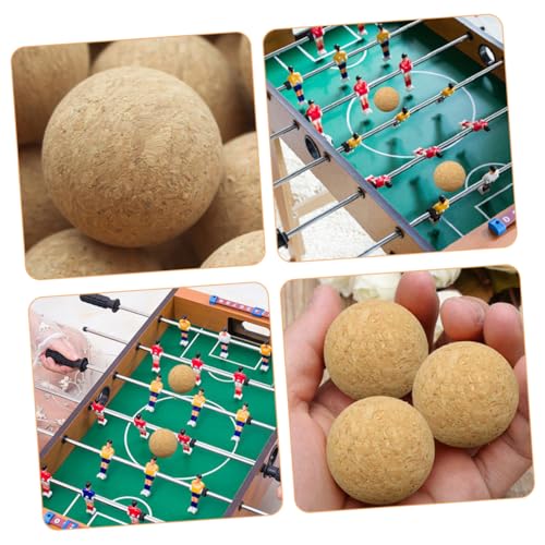 Supvox 7 Stück Teiliges Mini Tischkicker Bälle Kompakte Ersatzkugeln aus Kork für Tischfußball Vielseitig Kompatibel mit Foosball Tischen Leicht und Schnell zu Installieren für von Supvox
