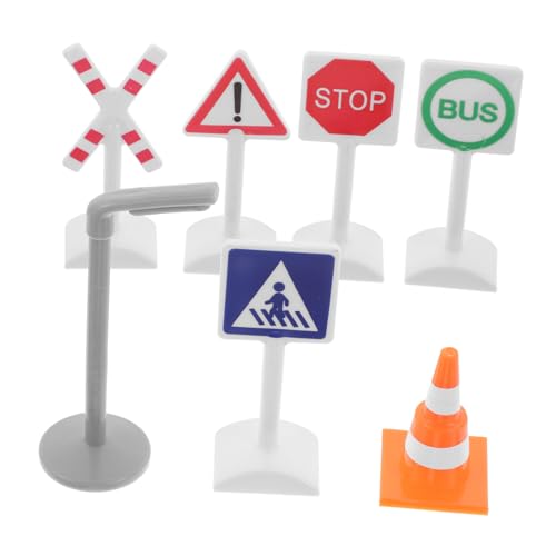 Supvox 7 Teiliges Verkehrszeichen Spielzeugeisenbahn Bahnübergang Barrikadensignal Spielzeugeisenbahn Partygeschenke Verkehrsschilder Kleine Konstruktionsspielzeuge Supvox 7 Teiliges Verkehrszeichen Spielzeugeisenbahn Bahnübergang Barrikadensignal Spielzeugeisenbahn Partygeschenke Verkehrsschilder Kleine Konstruktionsspielzeuge von Supvox