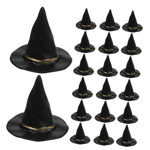 Supvox 72 Stück Teiliges Halloween Hexenhüte Miniatur Kunststoff Hexenhut Deko für Diy Basteln Puppenhaus Accessoires Schwarze Hexenhüte für Halloween Party Dekoration von Supvox