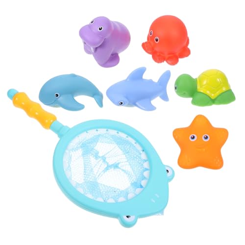 Supvox 7Stücke Kreatives Wasserspray mit Schwimmendem und Fisch Fischernetz Sicheres und Unterhaltsames Wasserspielzeug für Badewanne und Pool Supvox 7Stücke Kreatives Wasserspray mit Schwimmendem und Fisch Fischernetz Sicheres und Unterhaltsames Wasserspielzeug für Badewanne und Pool von Supvox