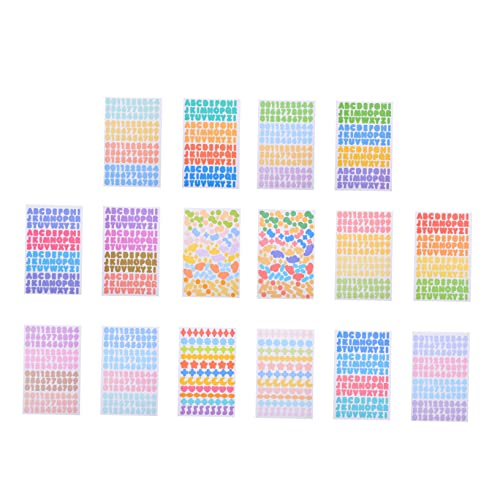 Supvox 8 Blatt Briefe Handbuchaufkleber DIY dekorativer Aufkleber Handkontoaufkleber Kreative Aufkleber Journal -Aufkleber basteln Sie dekorative Aufkleber Scrapbook -Aufkleber PVC Bunt Supvox 8 Blatt Briefe Handbuchaufkleber DIY dekorativer Aufkleber Handkontoaufkleber Kreative Aufkleber Journal -Aufkleber basteln Sie dekorative Aufkleber Scrapbook -Aufkleber PVC Bunt von Supvox