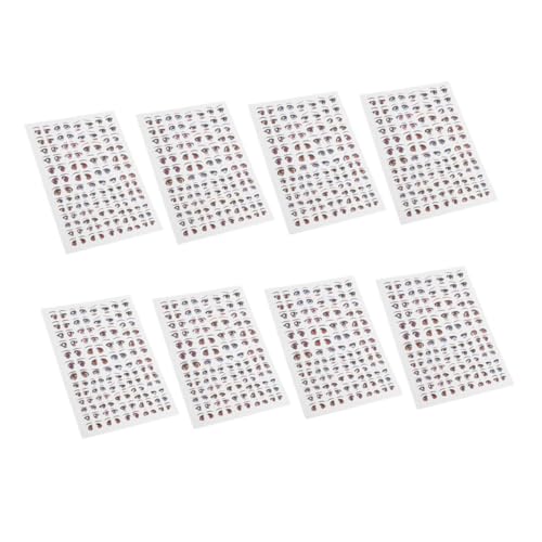 Supvox 8 Blatt DIY Augen Sticker für Bastelprojekte Hochwertige Dekoration für Kreative Kunsthandwerke Supvox 8 Blatt DIY Augen Sticker für Bastelprojekte Hochwertige Dekoration für Kreative Kunsthandwerke von Supvox