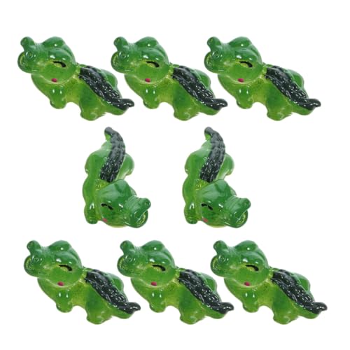 Supvox 8 Miniatur-Krokodilfiguren Kleine Krokodil-Bastelarbeiten – Krokodil-Tierwelt-Dschungel-Reptilien-Figuren Aus Kunstharz Für Den Schreibtisch Zu Hause Als Dekoration Für von Supvox