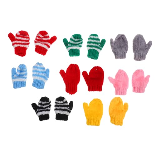 Supvox 8 Paare Mini Strickhandschuhe für Puppen Weiche DIY Handschuhe Detailreiches Puppenzubehör Vielseitig für Rollenspiele und Geeignet für Puppenhaus Dekoration Supvox 8 Paare Mini Strickhandschuhe für Puppen Weiche DIY Handschuhe Detailreiches Puppenzubehör Vielseitig für Rollenspiele und Geeignet für Puppenhaus Dekoration von Supvox