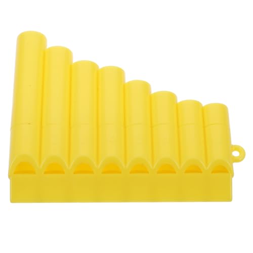 Supvox 8 Panflöte Instrument Schlüssel Musikspielzeug Flöte Bambusflöte Nasenflöte Panflöte Bassflöte Holzflöte Percussion Kit Flötenpfeife Kleinkindflöte Vorschulspielzeug Rosy Plastic von Supvox